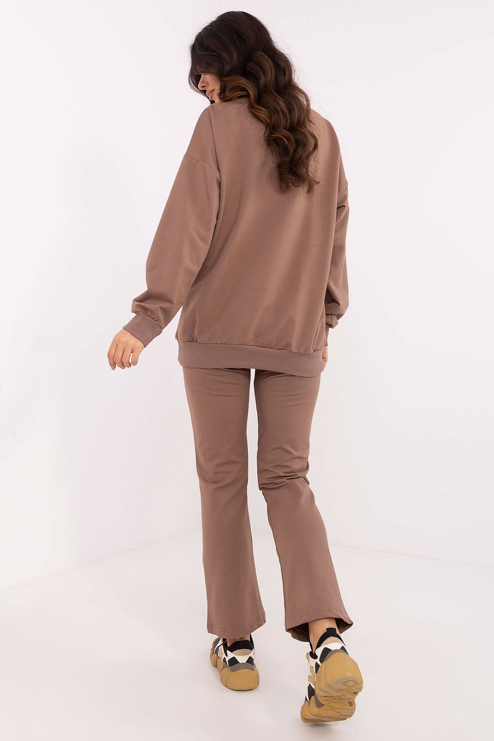 Damesett med Omslagsbluse og Bukse - FP til dame fra MS StyleHaven, størrelse one-size-fits-all, med long, kjolelengde midi, kjolestil sweater