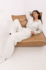 Damesett med Kort Hettegenser og Vide Bukser - FP til dame fra MS StyleHaven, størrelse one-size-fits-all, med long, kjolelengde midi, kjolestil sweater