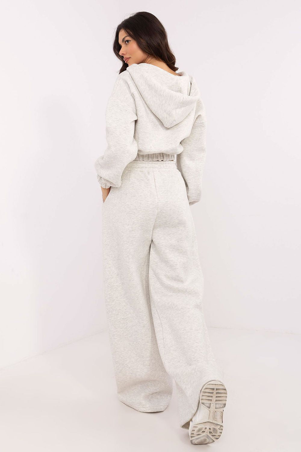 Damesett med Kort Hettegenser og Vide Bukser - FP til dame fra MS StyleHaven, størrelse one-size-fits-all, med long, kjolelengde midi, kjolestil sweater