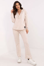 Damesett med Omslagsbluse og Bukse - FP til dame fra MS StyleHaven, størrelse one-size-fits-all, med long, kjolelengde midi, kjolestil sweater