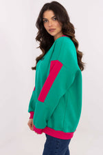 Damegenser med broderi - Sweatshirt FP til dame fra MS StyleHaven, størrelse one-size-fits-all, med long, bukselengde long, kjolelengde mini, kjolestil wrap; a-line