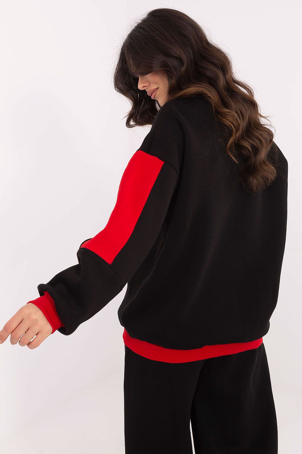 Damegenser med broderi - Sweatshirt FP til dame fra MS StyleHaven, størrelse one-size-fits-all, med long, bukselengde long, kjolelengde mini, kjolestil wrap; a-line