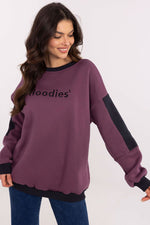 Damegenser med broderi - Sweatshirt FP til dame fra MS StyleHaven, størrelse one-size-fits-all, med long, bukselengde long, kjolelengde mini, kjolestil wrap; a-line