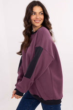 Damegenser med broderi - Sweatshirt FP til dame fra MS StyleHaven, størrelse one-size-fits-all, med long, bukselengde long, kjolelengde mini, kjolestil wrap; a-line