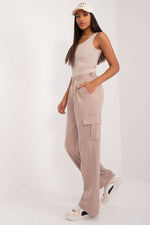 Lakerta Cargobukser til dame til dame fra MS StyleHaven, laget av Bomull; polyester, farge beige, størrelse 38, med short ermer, perfekt til casual; dress