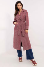Lakerta Ullkåpe til dame til dame fra MS StyleHaven, laget av Ull; polyester, farge beige, størrelse S/M, med long ermer, perfekt til casual; dress