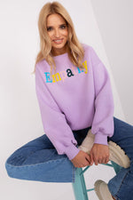 Damegenser med print - Sweatshirt FP til dame fra MS StyleHaven, størrelse one-size-fits-all, med short, bukselengde long, kjolelengde mini, kjolestil wrap; a-line