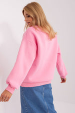 Damegenser med print - Sweatshirt FP til dame fra MS StyleHaven, størrelse one-size-fits-all, med short, bukselengde long, kjolelengde mini, kjolestil wrap; a-line