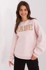 Casual damegenser med print - Sweatshirt FP til dame fra MS StyleHaven, størrelse one-size-fits-all, med short, bukselengde long, kjolelengde mini, kjolestil wrap; a-line