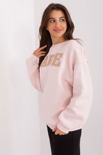 Casual damegenser med print - Sweatshirt FP til dame fra MS StyleHaven, størrelse one-size-fits-all, med short, bukselengde long, kjolelengde mini, kjolestil wrap; a-line