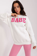 Casual damegenser med print - Sweatshirt FP til dame fra MS StyleHaven, størrelse one-size-fits-all, med short, bukselengde long, kjolelengde mini, kjolestil wrap; a-line