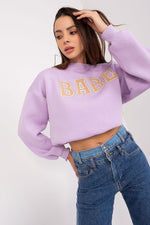 Casual damegenser med print - Sweatshirt FP til dame fra MS StyleHaven, størrelse one-size-fits-all, med short, bukselengde long, kjolelengde mini, kjolestil wrap; a-line