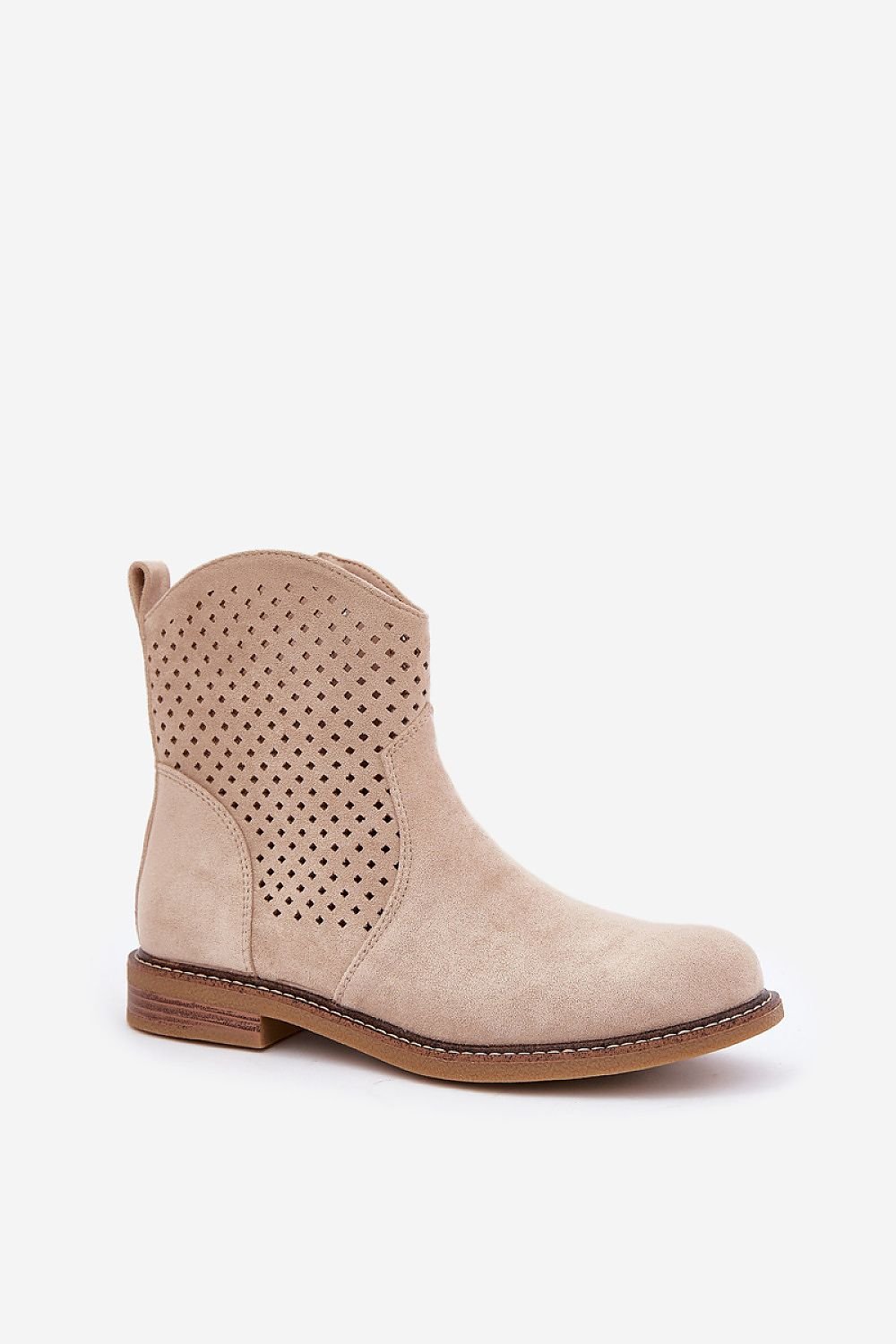 Spring Essential – Openwork øko-semsket ankelstøvler til dame til dame fra MS StyleHaven, laget av Viskose; polyester; Polyamid, farge Svart, størrelse 40, med long ermer, perfekt til casual; dress