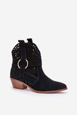 Step in Style – Elegante semskede hælstøvler til dame til dame fra MS StyleHaven, laget av Viskose; polyester; Polyamid, farge beige, størrelse 40, med long ermer, perfekt til casual; dress