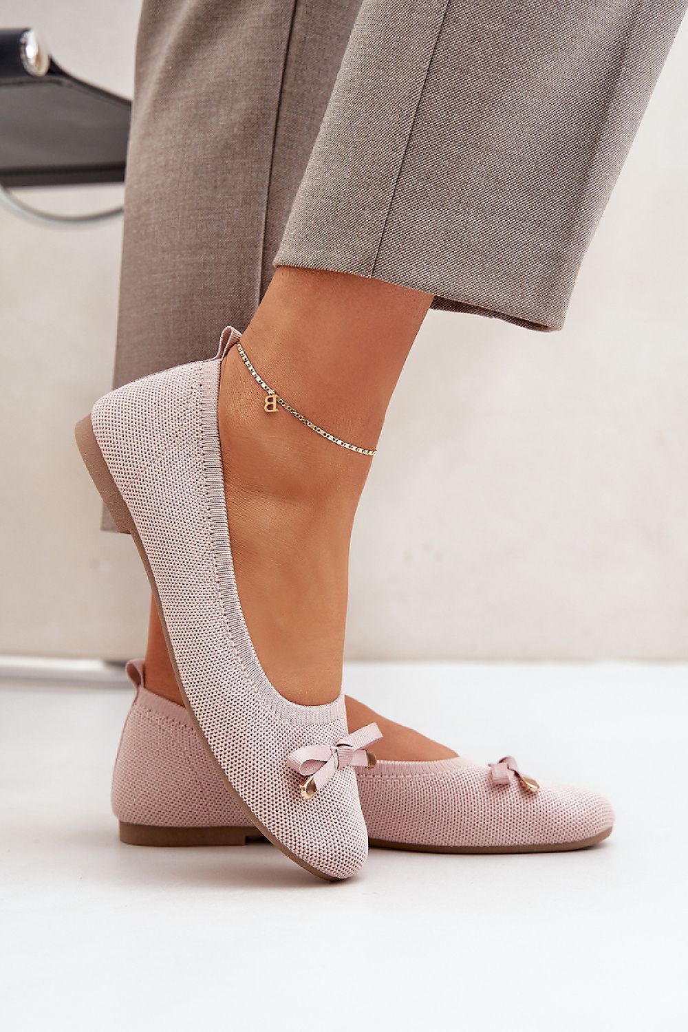Ballett med netting til dame med sløyfe til dame fra MS StyleHaven, laget av Viskose; polyester; Polyamid, farge Rosa, størrelse 38, med long ermer, perfekt til casual; dress