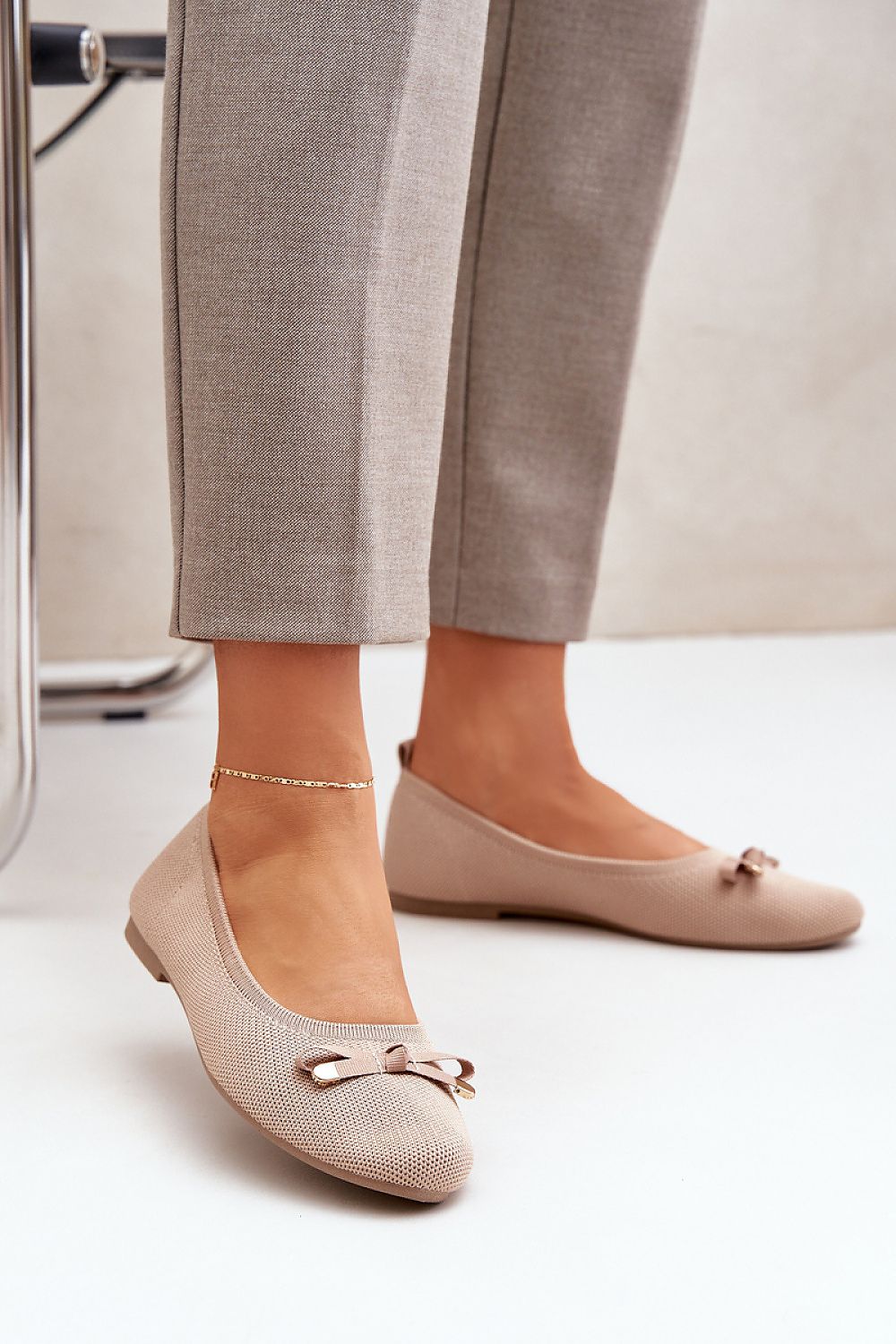 Ballett med netting til dame med sløyfe til dame fra MS StyleHaven, laget av Viskose; polyester; Polyamid, farge Rosa, størrelse 39, med long ermer, perfekt til casual; dress