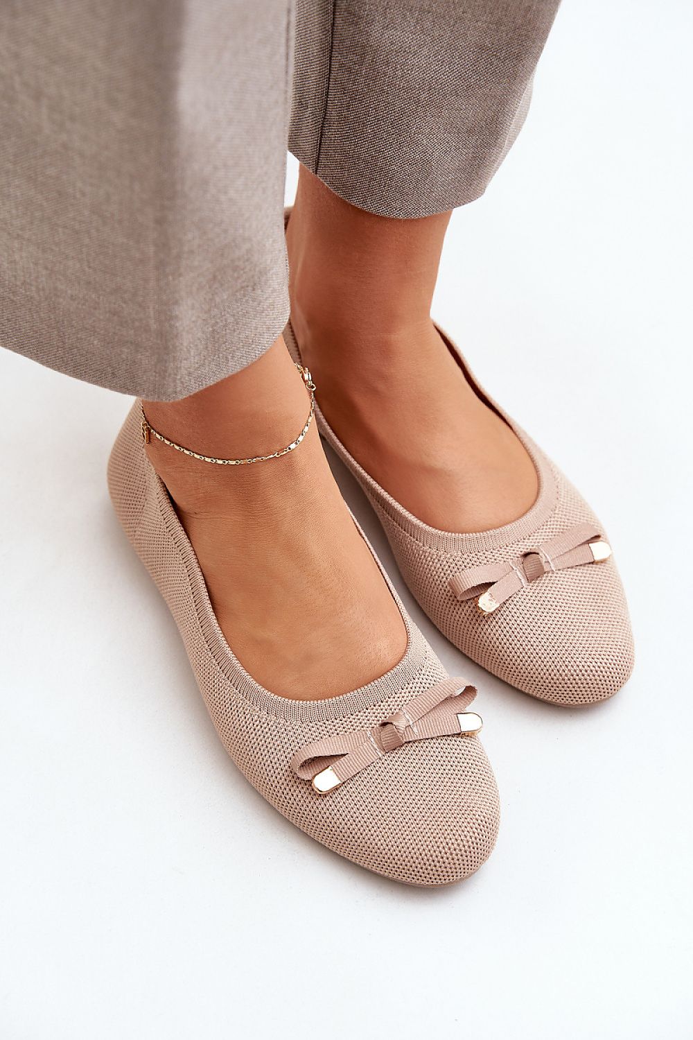 Ballett med netting til dame med sløyfe til dame fra MS StyleHaven, laget av Viskose; polyester; Polyamid, farge Rosa, størrelse 41, med long ermer, perfekt til casual; dress