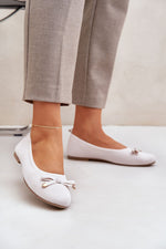 Ballett med netting til dame med sløyfe til dame fra MS StyleHaven, laget av Viskose; polyester; Polyamid, farge beige, størrelse 36, med long ermer, perfekt til casual; dress