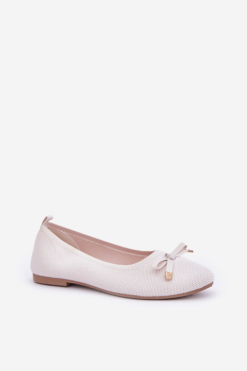 Ballett med netting til dame med sløyfe til dame fra MS StyleHaven, laget av Viskose; polyester; Polyamid, farge beige, størrelse 37, med long ermer, perfekt til casual; dress