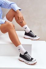Vera Sneakers til dame til dame fra MS StyleHaven, laget av Viskose; polyester; Polyamid, farge Svart, størrelse 38, med long ermer, perfekt til casual