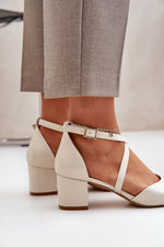 Elegant blokkhæl for damer Pumps til dame fra MS StyleHaven, laget av Viskose; polyester; Polyamid, farge 38, størrelse 41, med long ermer, perfekt til dress; casual