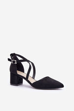 Elegant blokkhæl for damer Pumps til dame fra MS StyleHaven, laget av Viskose; polyester; Polyamid, farge 40, størrelse 41, med long ermer, perfekt til dress; casual