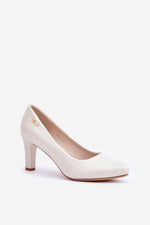Sergio Leone Classic Pumps til dame til dame fra MS StyleHaven, laget av Viskose; polyester; Polyamid, farge beige, størrelse 37, med long ermer, perfekt til dress; casual