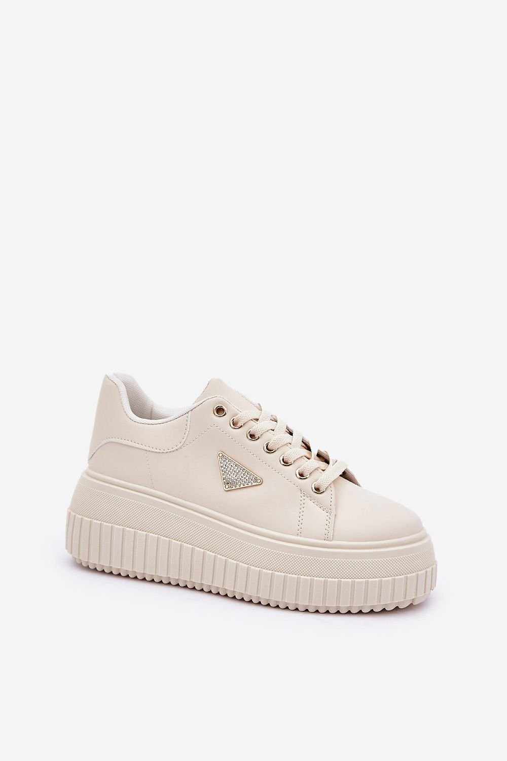 Luna joggesko til dame til dame fra MS StyleHaven, laget av Viskose; polyester; Polyamid, farge beige, størrelse 37, med long ermer, perfekt til casual