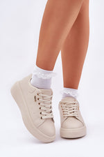 Lunea Sneakers til dame - hverdagen til dame fra MS StyleHaven, laget av Viskose; polyester; Polyamid, farge Hvit, størrelse 39, med long ermer, perfekt til casual