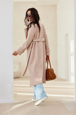 Sienna kåpe med knytebelte – Roco Fashion fra MS StyleHaven, størrelse 36, med long, bukselengde long, kjolelengde maxi, kjolestil flared; gown