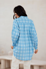 Oversized bomullsskjorte fra Roco Fashion fra MS StyleHaven, størrelse S/M, med long, bukselengde long, kjolelengde maxi, kjolestil sheath