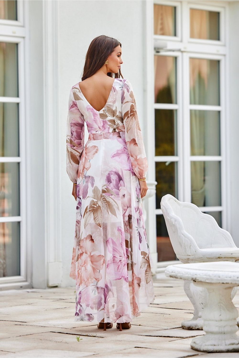 Dalia – asymmetrisk maxikjole med elegant flyt fra Roco Fashion fra MS StyleHaven, størrelse 46, med long, bukselengde long, kjolelengde maxi, kjolestil flared; gown