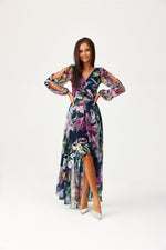 Dalia – asymmetrisk maxikjole med elegant flyt fra Roco Fashion fra MS StyleHaven, størrelse 42, med long, bukselengde long, kjolelengde maxi, kjolestil flared; gown