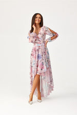 Dalia – asymmetrisk maxikjole med elegant flyt fra Roco Fashion fra MS StyleHaven, størrelse 36, med long, bukselengde long, kjolelengde maxi, kjolestil flared; gown