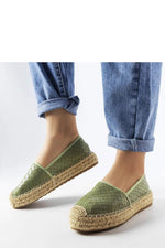 Geoffrey Charm – Sorte espadrillos med preget overflate til dame fra MS StyleHaven, laget av Viskose; polyester; Polyamid, farge Grønn, størrelse 39, med long ermer, perfekt til casual; dress