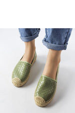 Geoffrey Charm – Sorte espadrillos med preget overflate til dame fra MS StyleHaven, laget av Viskose; polyester; Polyamid, farge Grønn, størrelse 41, med long ermer, perfekt til casual; dress