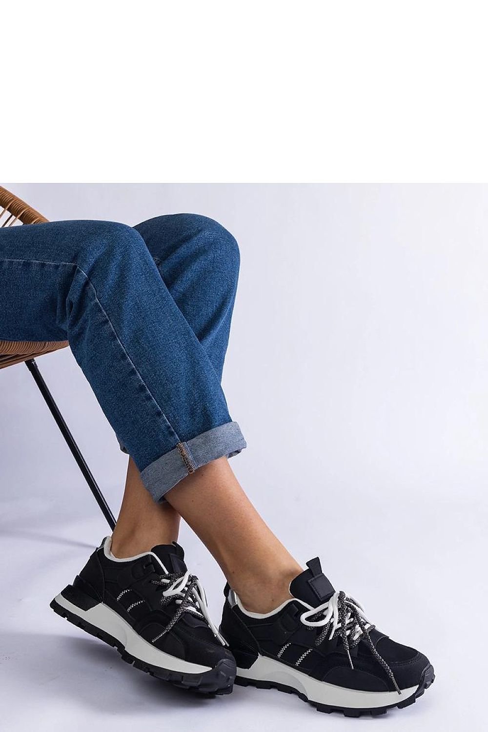 Adalia Flex – Stilige svarte dame sportssneakers til dame fra MS StyleHaven, laget av Viskose; polyester; Polyamid, farge Svart, størrelse 37, med long ermer, perfekt til casual