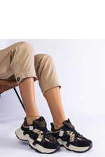 Golden Grace - Dame beige joggesko til dame fra MS StyleHaven, laget av Viskose; polyester; Polyamid, farge Svart, størrelse 36, med long ermer, perfekt til casual