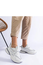 Colunga Hurtado Sølv Joggesko  til dame til dame fra MS StyleHaven, laget av Viskose; polyester; Polyamid, farge Grå, størrelse 41, med long ermer, perfekt til casual