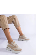 Guerrera brune joggesko til dame til dame fra MS StyleHaven, laget av Viskose; polyester; Polyamid, farge beige, størrelse 36, med long ermer, perfekt til casual; dress