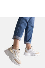 Milenka Hurtado Burgunder og Grå dame sneakers til dame fra MS StyleHaven, laget av Viskose; polyester; Polyamid, farge Gull, størrelse 38, med long ermer, perfekt til casual; dress