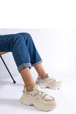 Ivett Sorte Sports Dame Sneakers til dame fra MS StyleHaven, laget av Viskose; polyester; Polyamid, farge Gull, størrelse 36, med long ermer, perfekt til casual