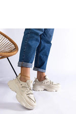 Ivett Sorte Sports Dame Sneakers til dame fra MS StyleHaven, laget av Viskose; polyester; Polyamid, farge Gull, størrelse 39, med long ermer, perfekt til casual
