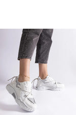 Agar Black Glitter Dame Sneakers til dame fra MS StyleHaven, laget av Viskose; polyester; Polyamid, farge beige, størrelse 41, med long ermer, perfekt til casual