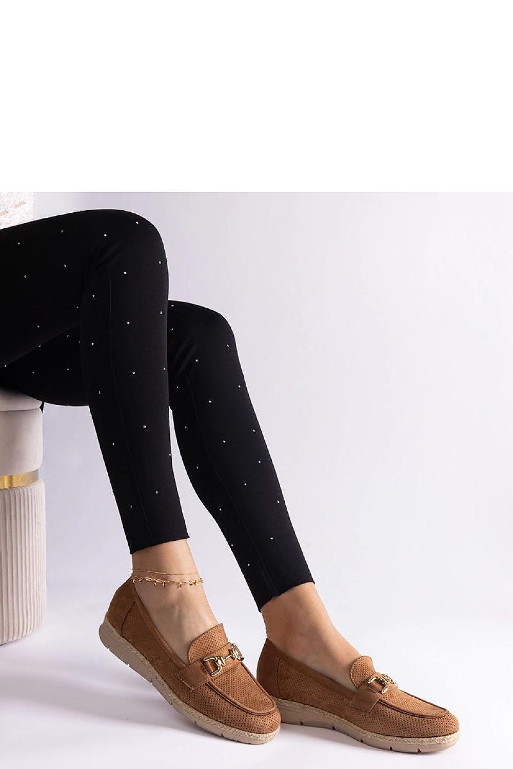 Mocassin Solea til dame fra MS StyleHaven; laget av polyester; farge Brun; stÃ¸rrelse 37; med 45720 ermer; perfekt til casual; dress