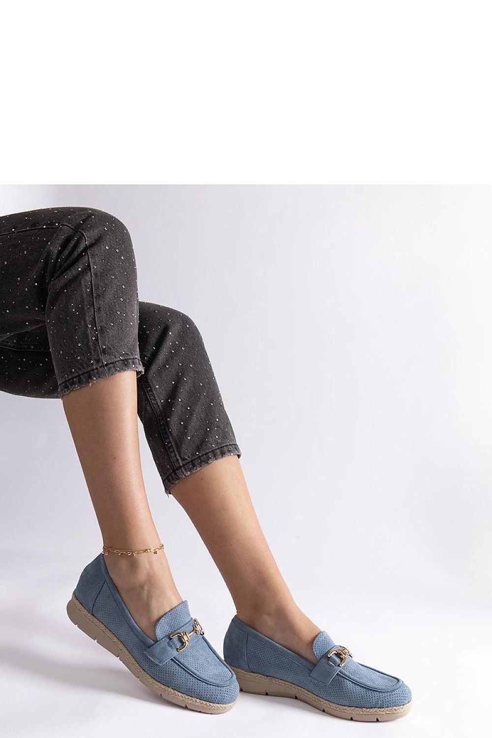 Mocassin Solea til dame fra MS StyleHaven; laget av polyester; farge BlÃ¥; stÃ¸rrelse 36; med 45720 ermer; perfekt til casual; dress