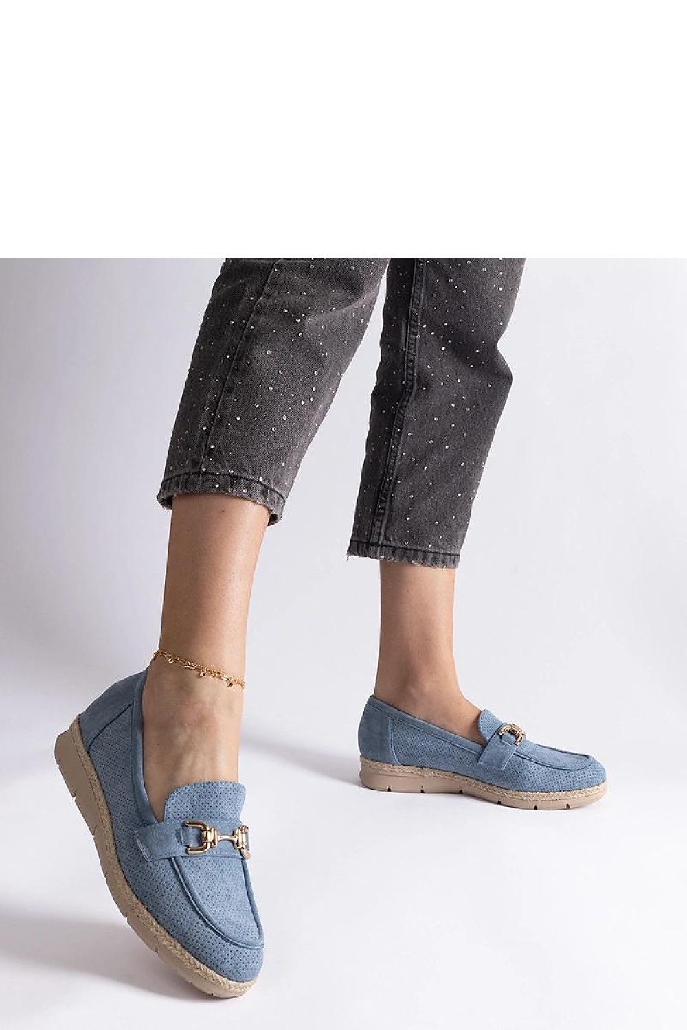 Mocassin Solea til dame fra MS StyleHaven; laget av polyester; farge BlÃ¥; stÃ¸rrelse 37; med 45720 ermer; perfekt til casual; dress