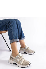 Sedilla Hurtado hvit-grønne sports joggesko til dame til dame fra MS StyleHaven, laget av Viskose; polyester; Polyamid, farge Grønn, størrelse 40, med long ermer, perfekt til casual