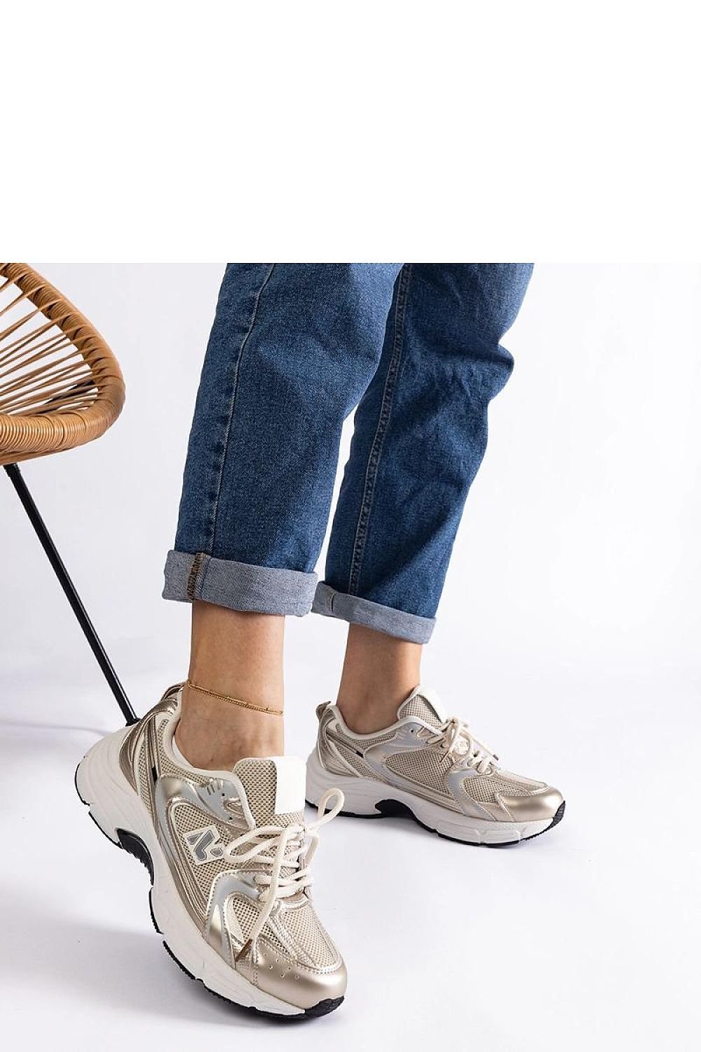 Sedilla Hurtado hvit-grønne sports joggesko til dame til dame fra MS StyleHaven, laget av Viskose; polyester; Polyamid, farge Grønn, størrelse 41, med long ermer, perfekt til casual