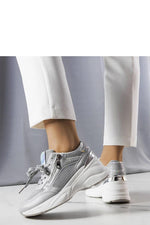 Beige Stacey Wedge dame Sneakers til dame fra MS StyleHaven, laget av Viskose; polyester; Polyamid, farge beige, størrelse 41, med long ermer, perfekt til casual
